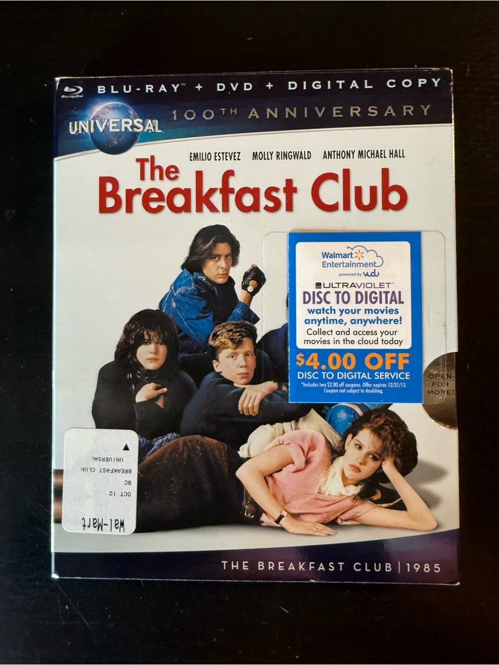 The Breakfast Club (2012) | RARE/OOP Blu-ray + DVD w/ Universal 100th Slipcover